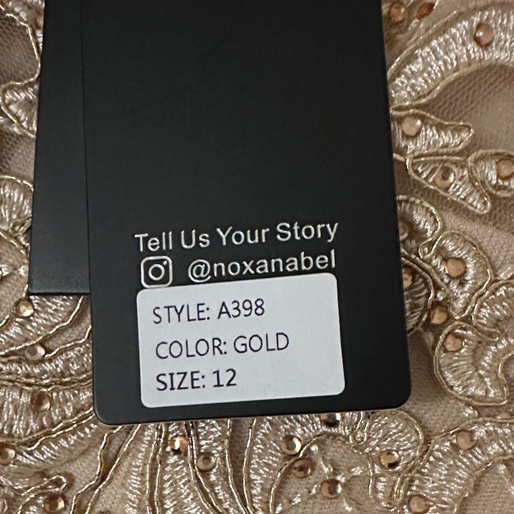 Nox Anabel Gold Prom Dress